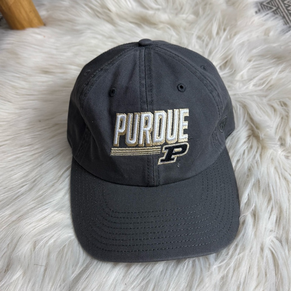Purdue Boilermakers Top of the World Slice Adjustable Hat -‎ Gray